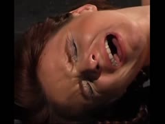 Cult master tying up a slut upside down with the use of ropes